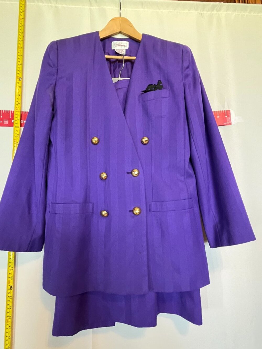 Worthington Purple Skirt Suit size 12